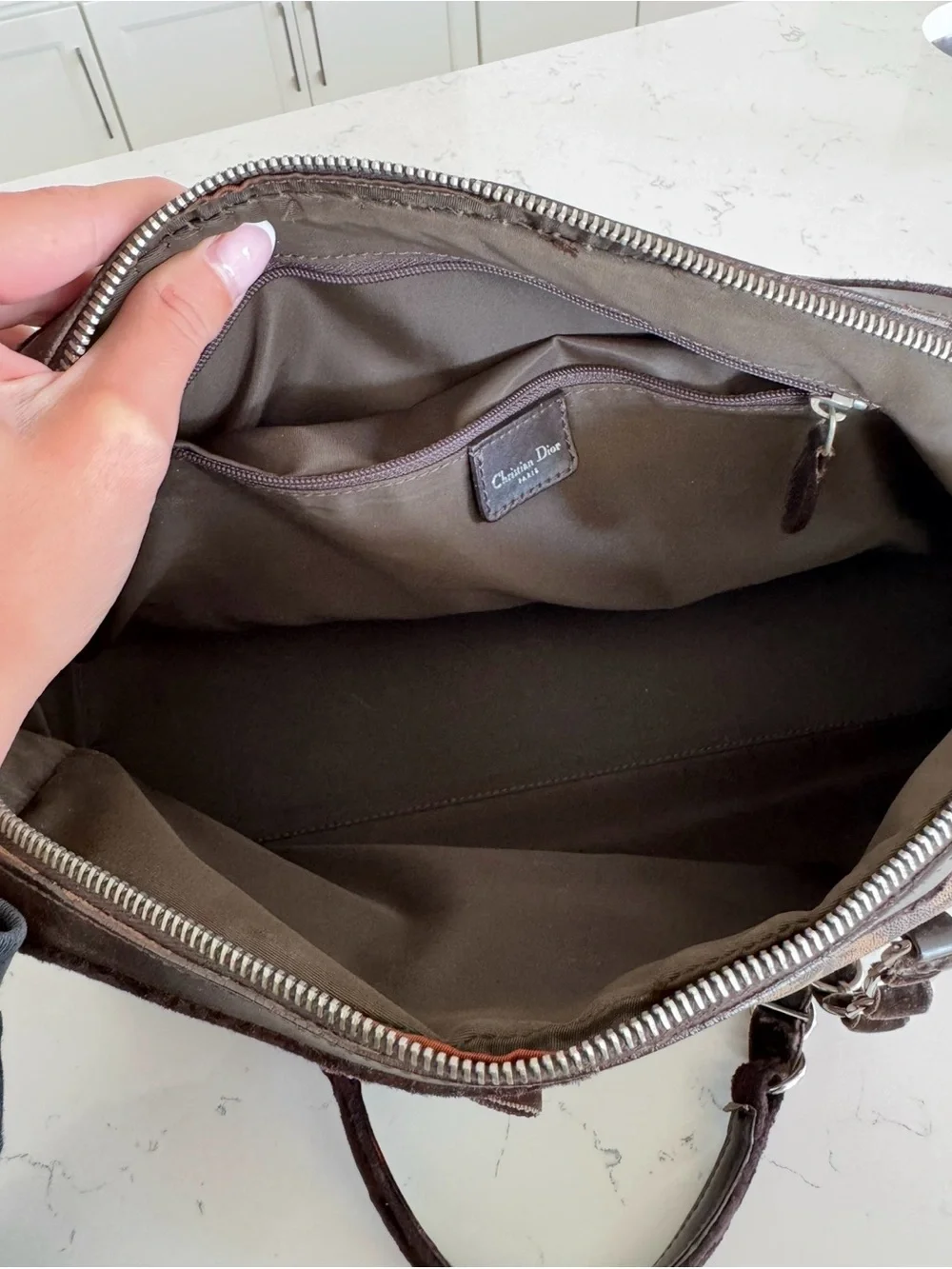 Vintage Christian Dior Diorissimo Romantique Large Bag